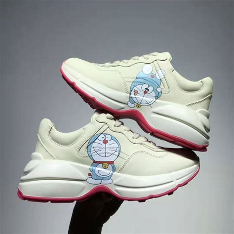 gucci shoes doraemon|gucci doraemon rhyton sneakers.